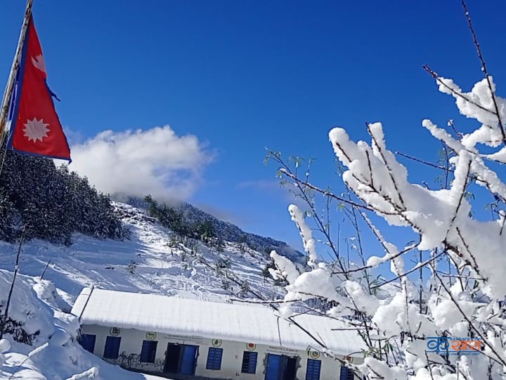 रूकुम पूर्वमा हिमपातले पठन पाठन प्रभावित 